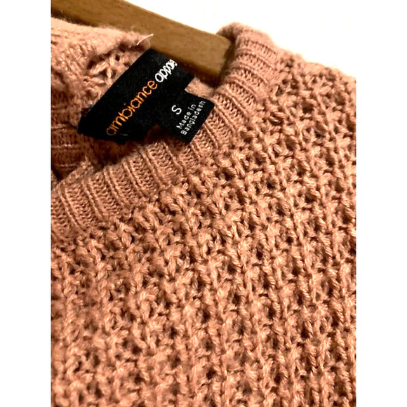 Cinnamon Sweater with Criss Cross Back - Ambiance Apparel - Size S - Picture 3 of 5